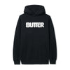 Butter Goods Puff Rounded Logo Pullover Hood Black