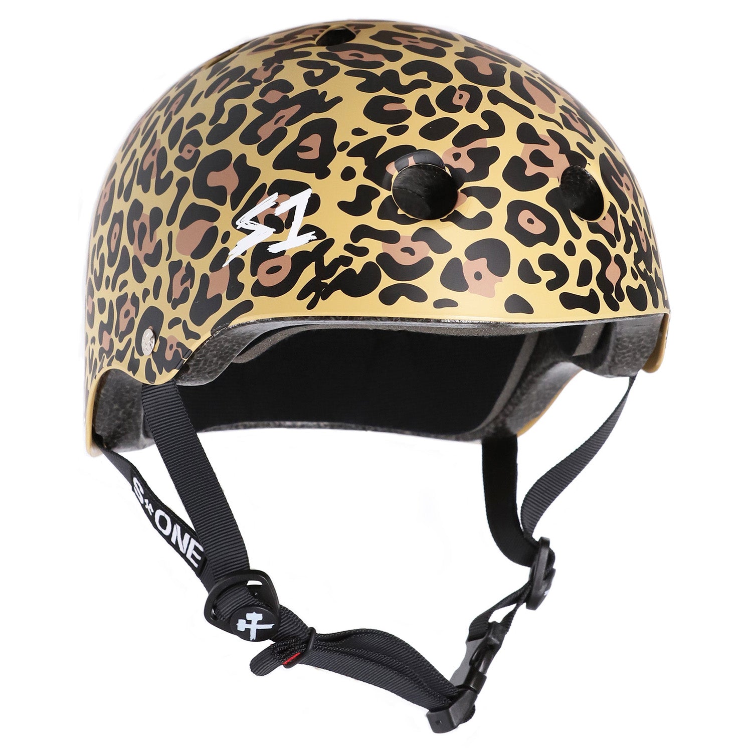 S1 Lifer Dual Certified Helmet Tan Leopard Print