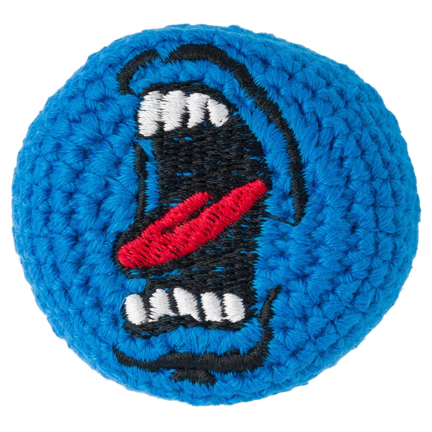 Santa Cruz Big Mouth Crochet Foot Bag Blue