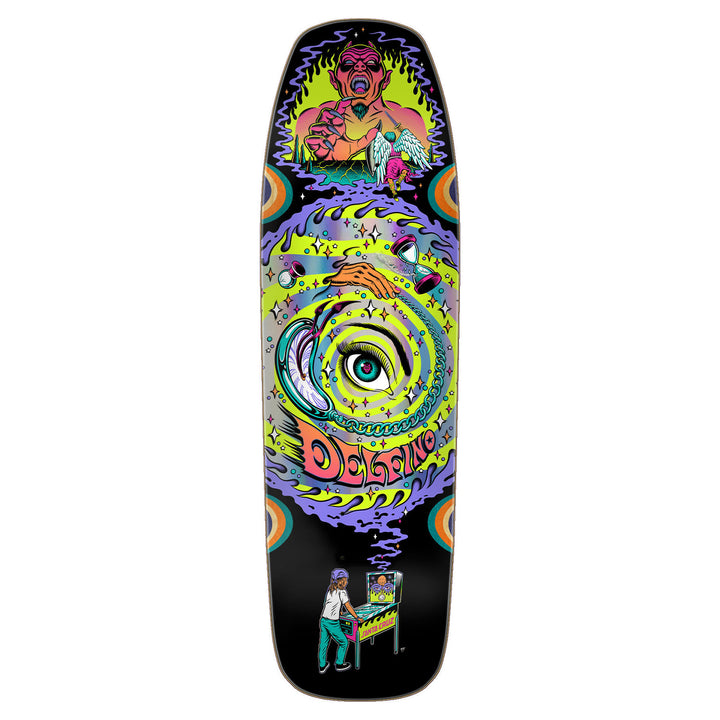 Santa Cruz Fabiana Delfino Pinball Vision Shaped Deck 9.14"