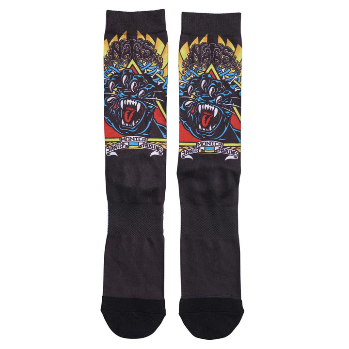 Santa Cruz Natas Screaming Panther Dress Socks Black M 9-11