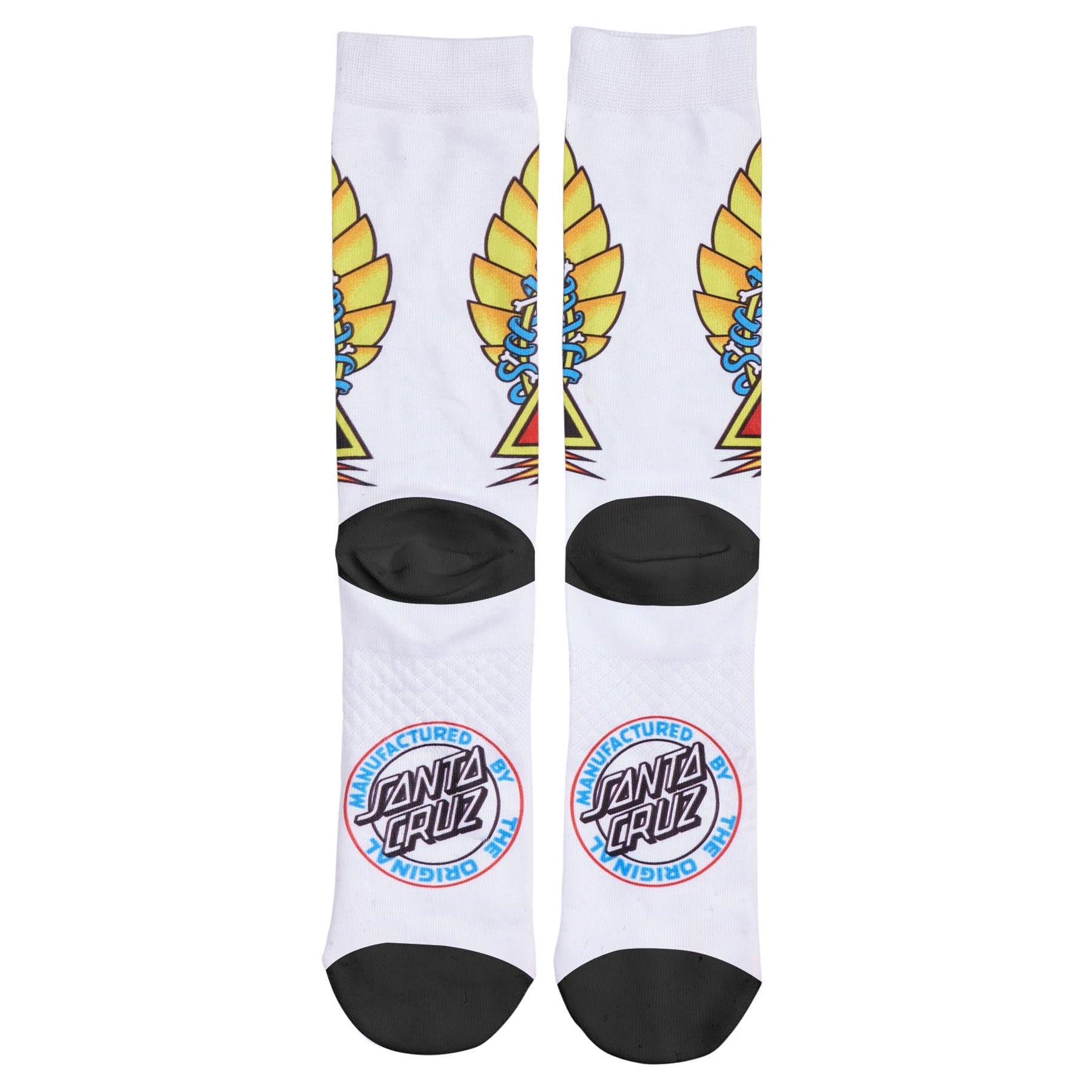 Santa Cruz Natas Screaming Panther Dress Socks White M 9-11