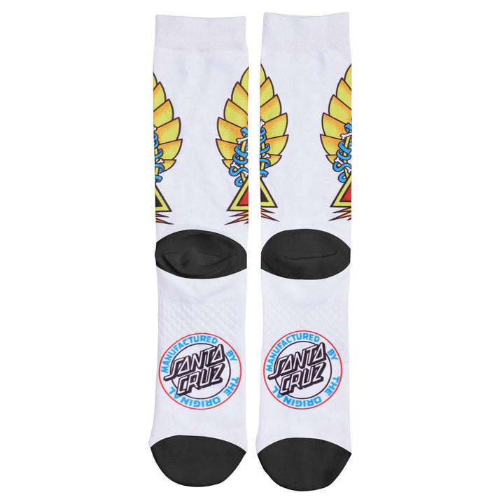 Santa Cruz Natas Screaming Panther Dress Socks White M 9-11