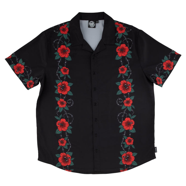 Santa Cruz Screaming Cabana Party Shirt Black