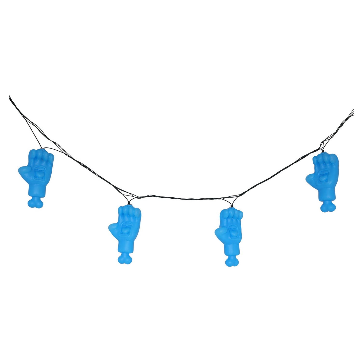 Santa Cruz Screaming Hand String Lights Blue