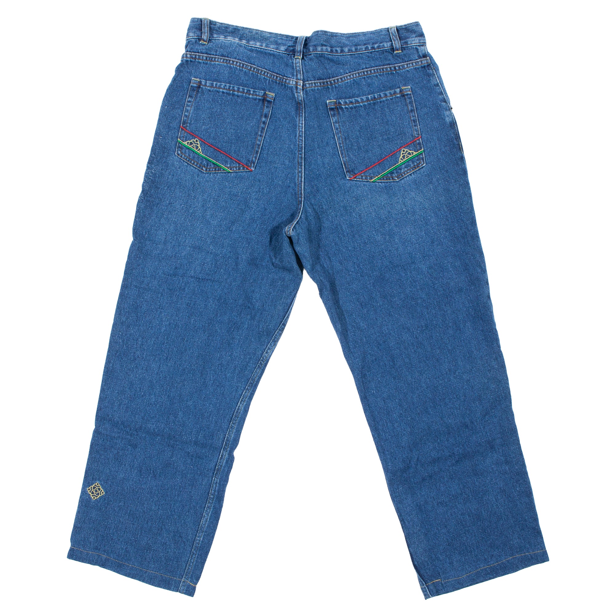 Overripe Satori Hemp Denim Jeans Mid Blue Rinse 34 (2004ish)