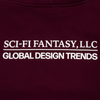 Sci-Fi Fantasy Design Trends Zip Hoodie Maroon