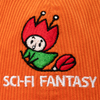 Sci-Fi Fantasy Flying Rose Hat Orange