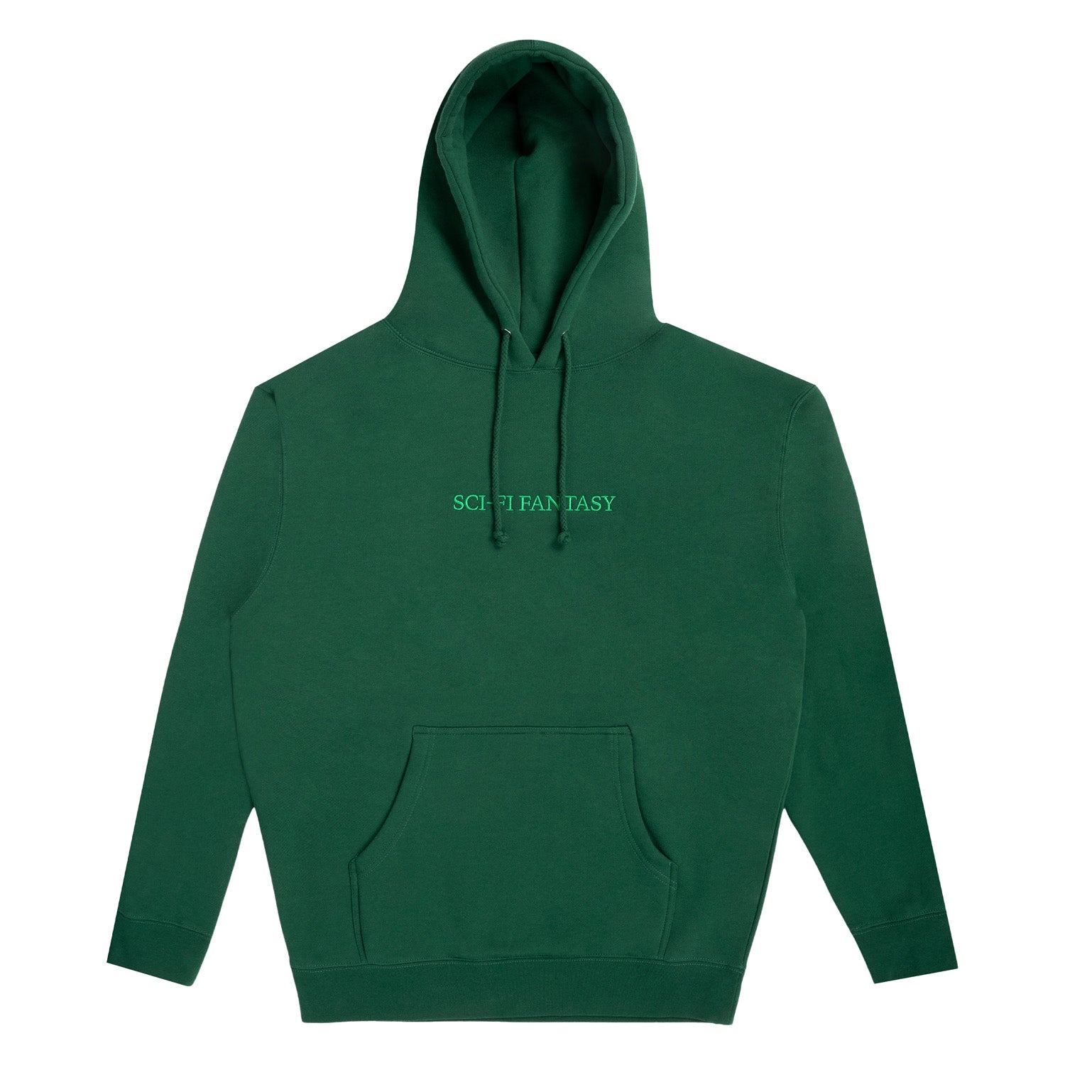Sci-Fi Fantasy Logo Hood Dark Green