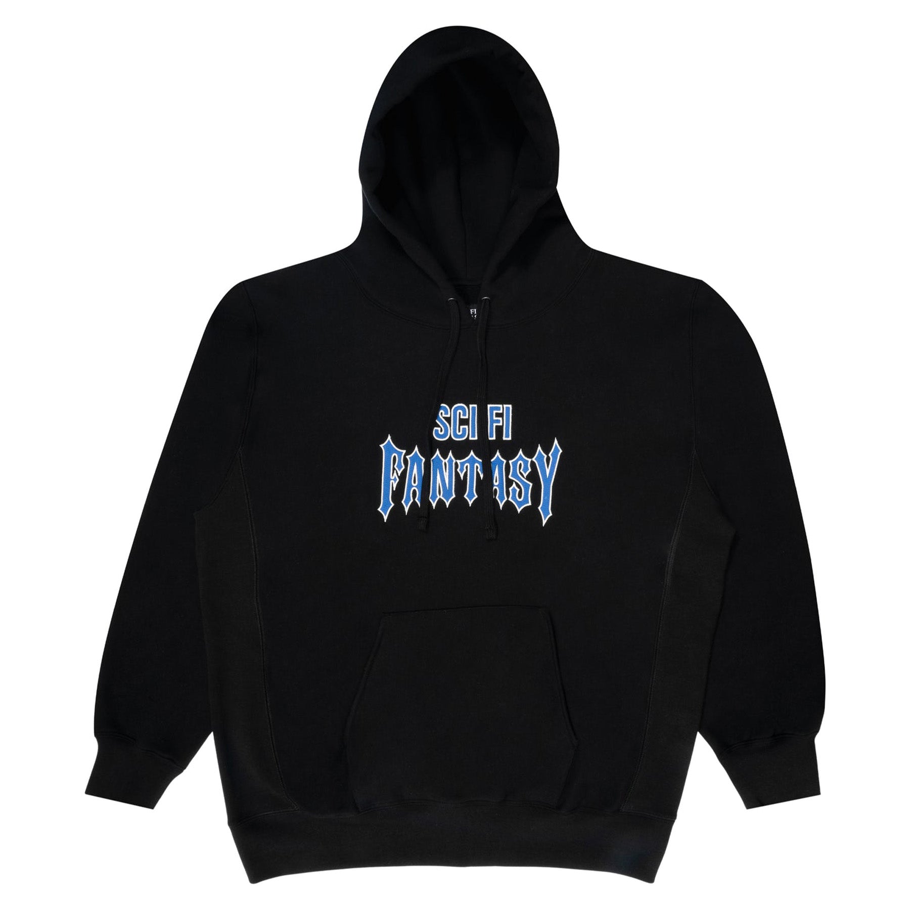 Sci-Fi Fantasy Biker Logo Hoodie Black