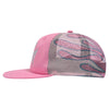 Sci-Fi Fantasy Biker Logo Mesh Hat Pink