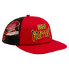 Sci-Fi Fantasy Biker Logo Mesh Hat Red