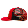 Sci-Fi Fantasy Biker Logo Mesh Hat Red