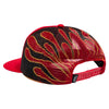 Sci-Fi Fantasy Biker Logo Mesh Hat Red