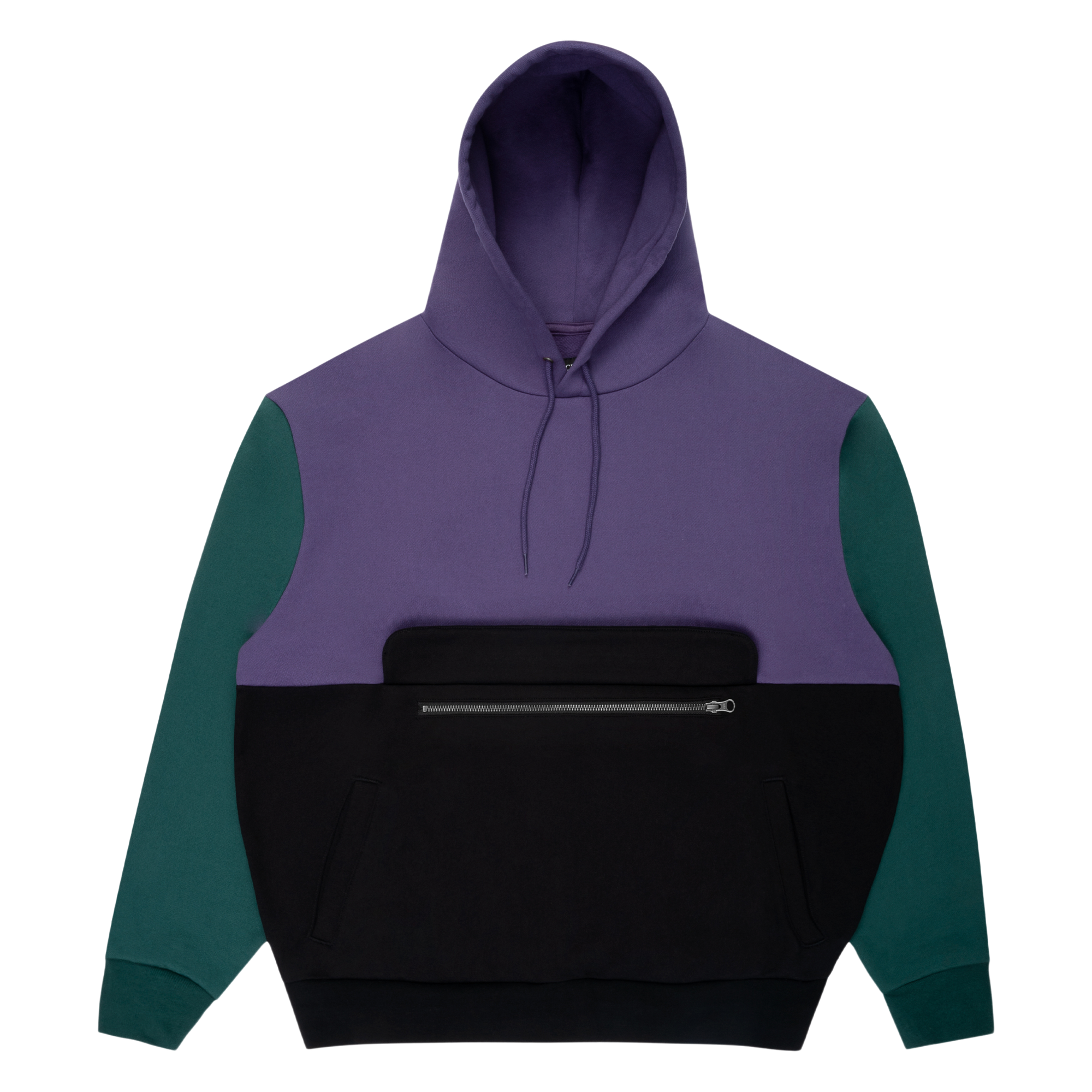 Sci-Fi Fantasy Colorblocked Hood Purple/Black