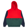 Sci-Fi Fantasy Colorblocked Hood Red/Green