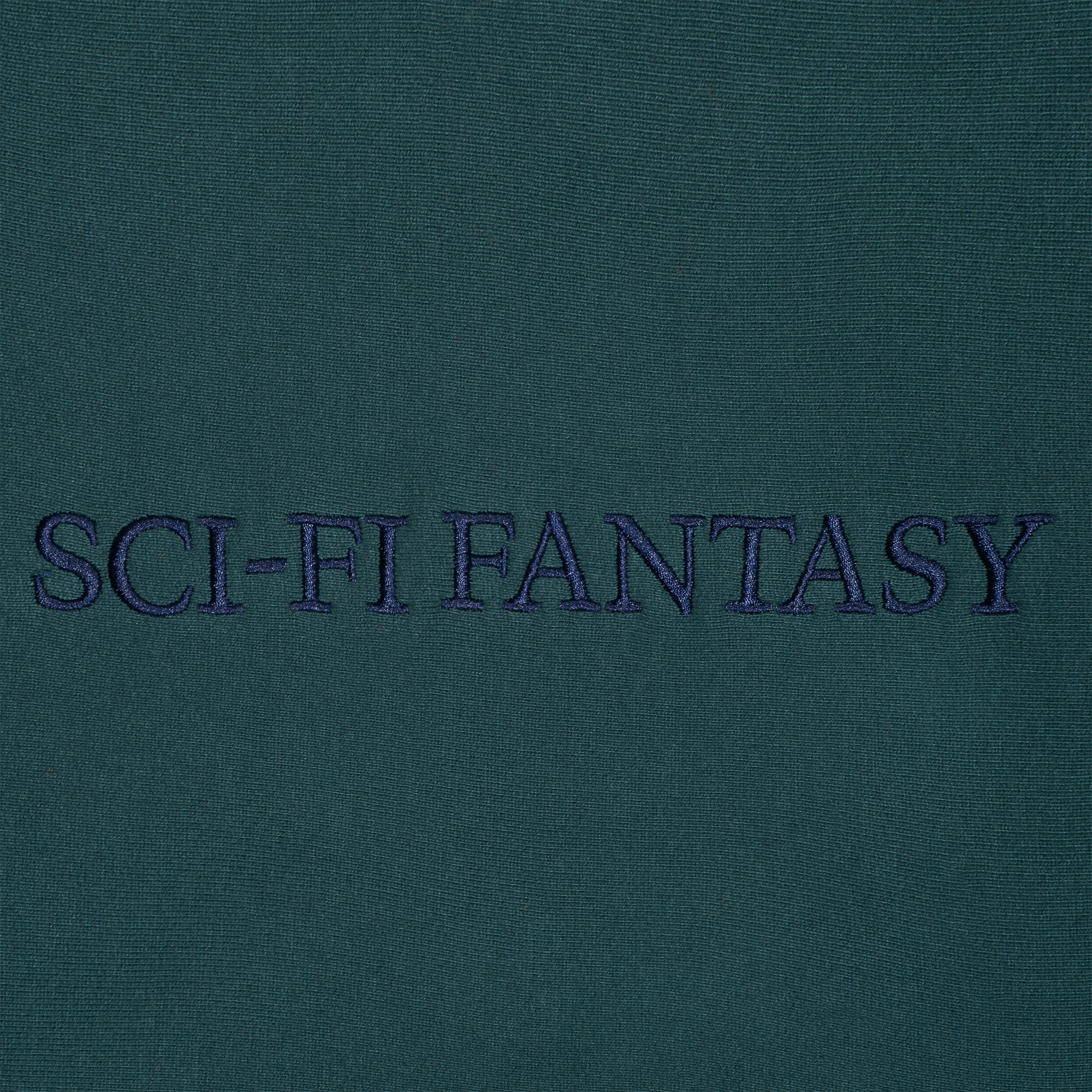 Sci-Fi Fantasy Logo Hood Dark Moss