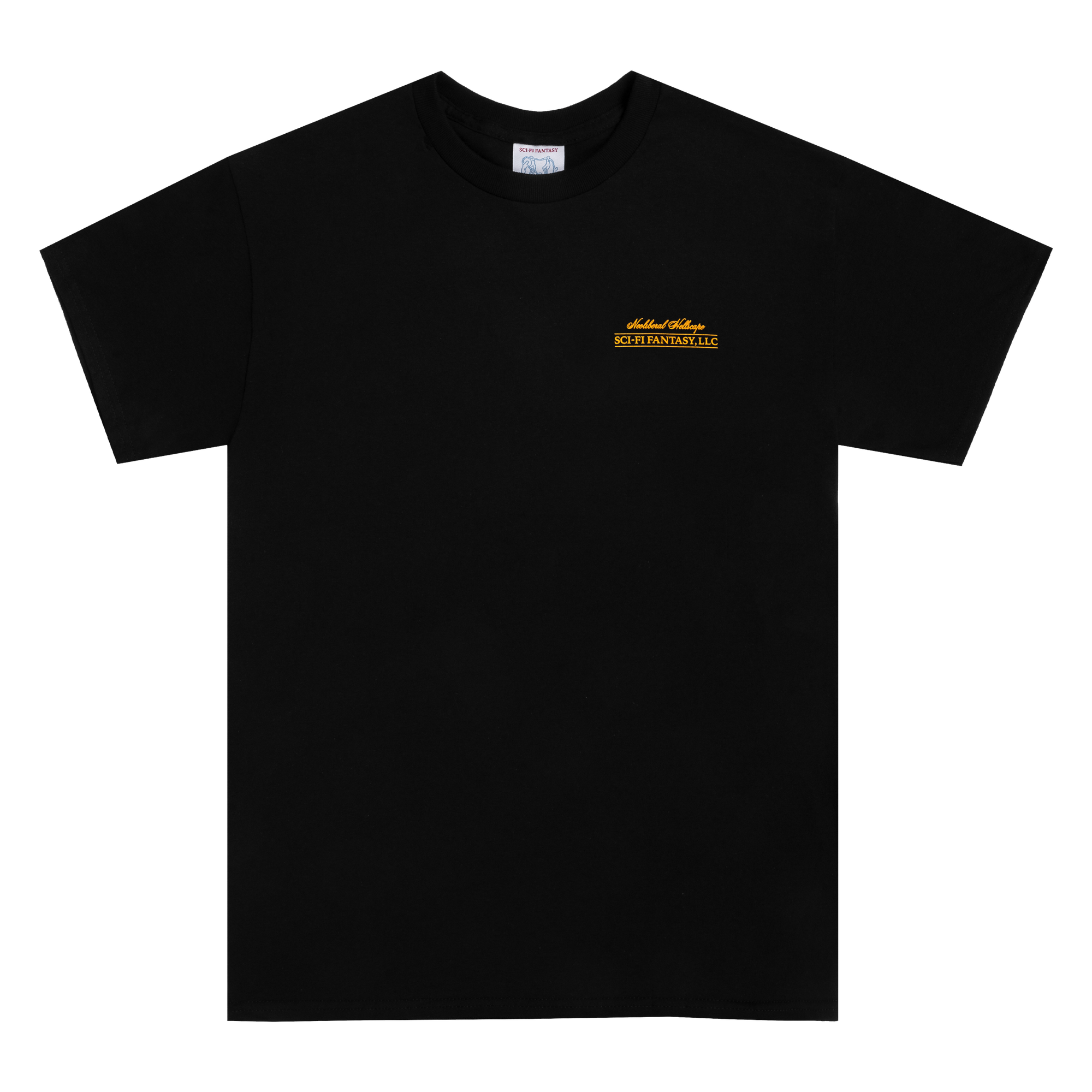 Sci-Fi Fantasy Neoliberal Tee Black