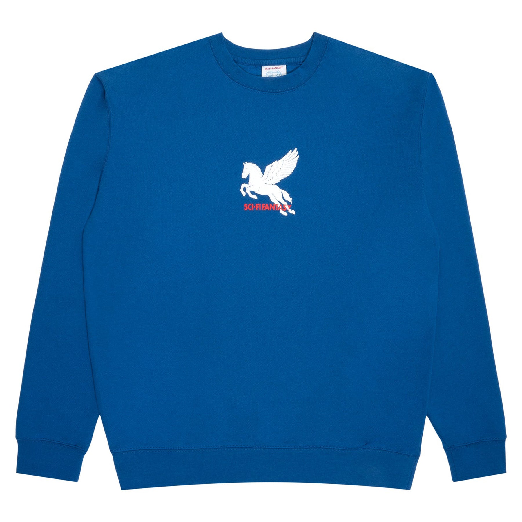 Sci-Fi Fantasy Pegasus Crewneck Blue