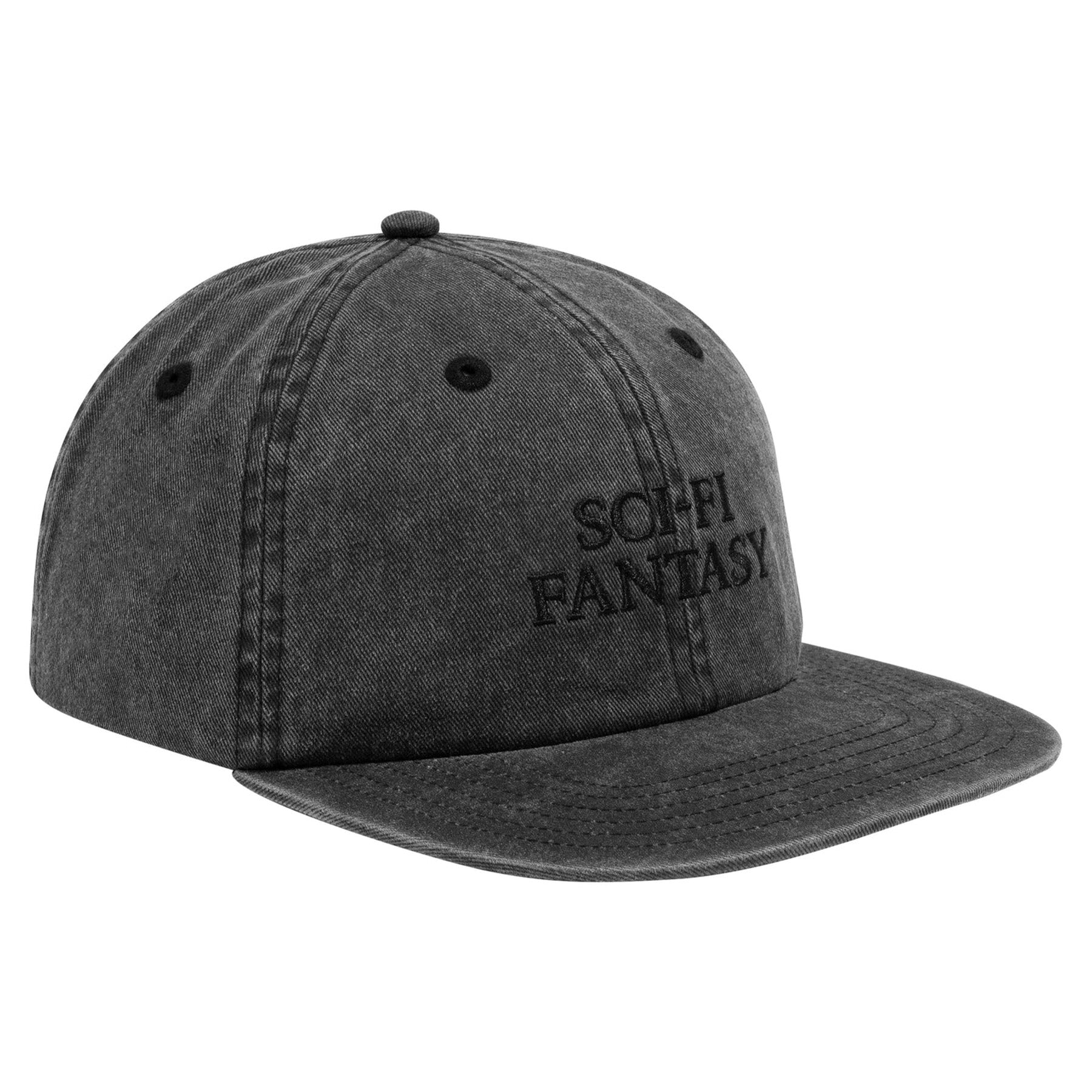 Sci-Fi Fantasy Washed Logo Hat Black