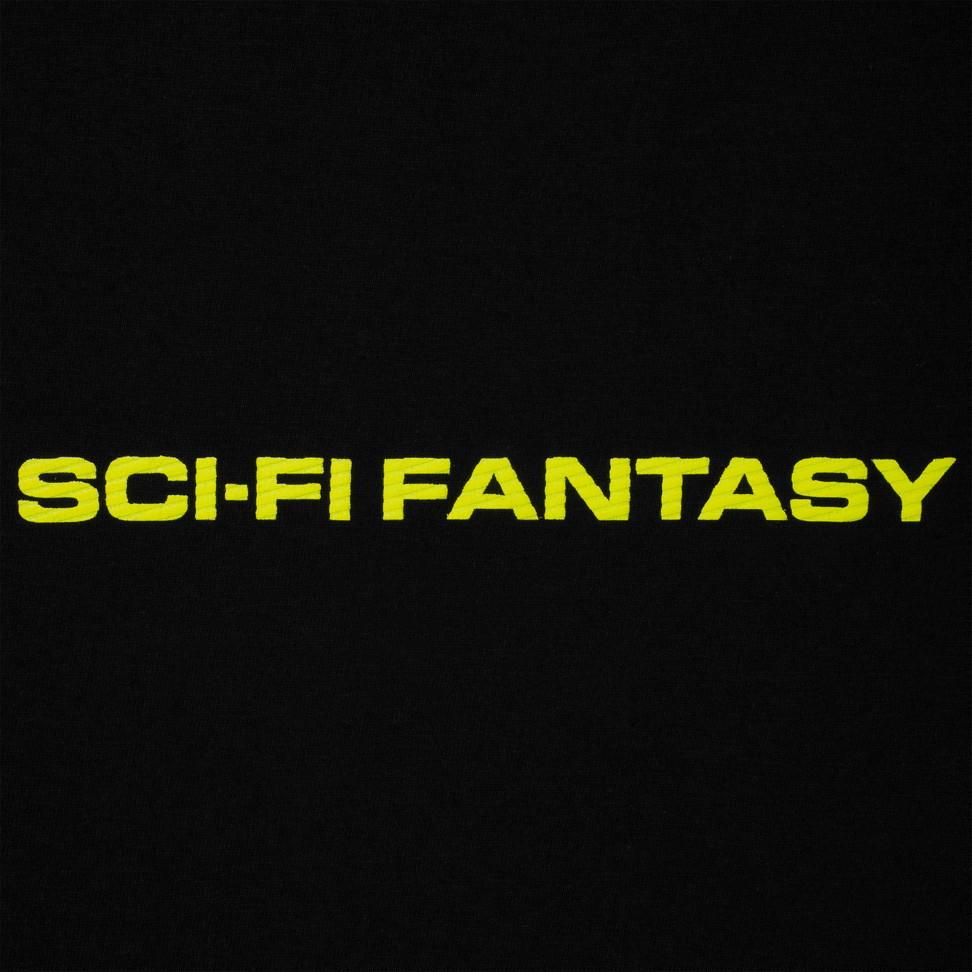 Sci-Fi Fantasy Textured Logo Tee Black