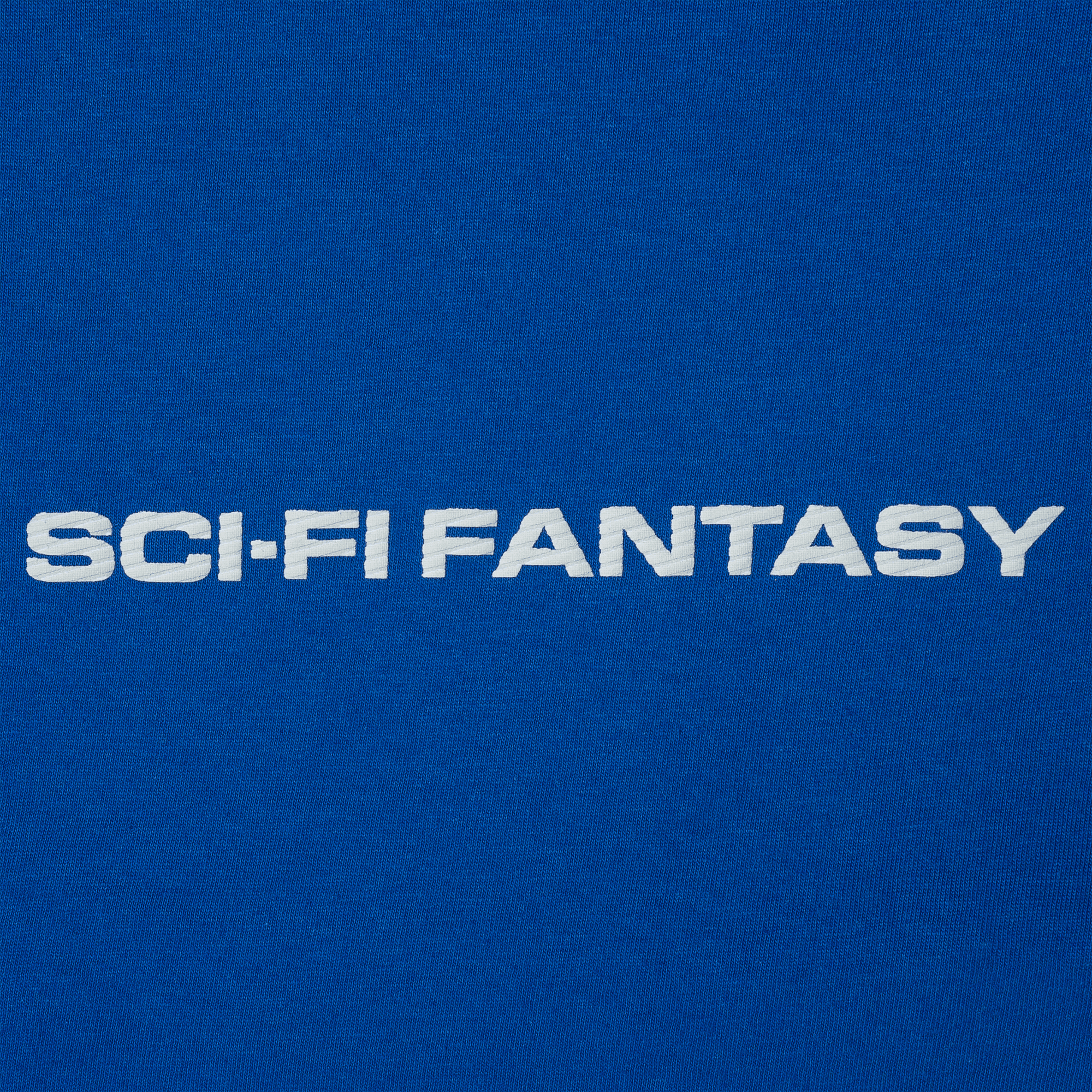 Sci-Fi Fantasy Textured Logo Tee Royal Blue