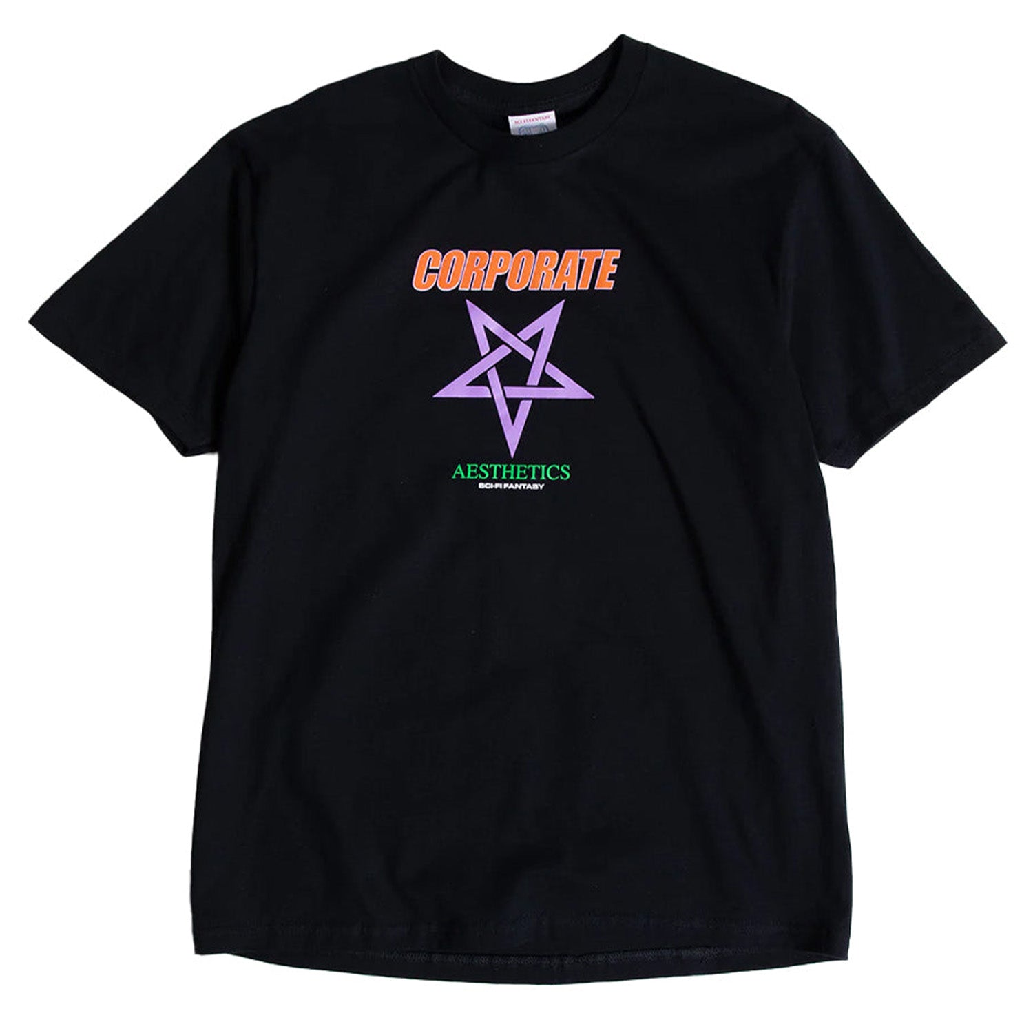 Sci-Fi Fantasy Corporate Aesthetics Tee Black