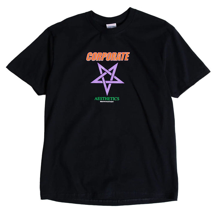 Sci-Fi Fantasy Corporate Aesthetics Tee Black
