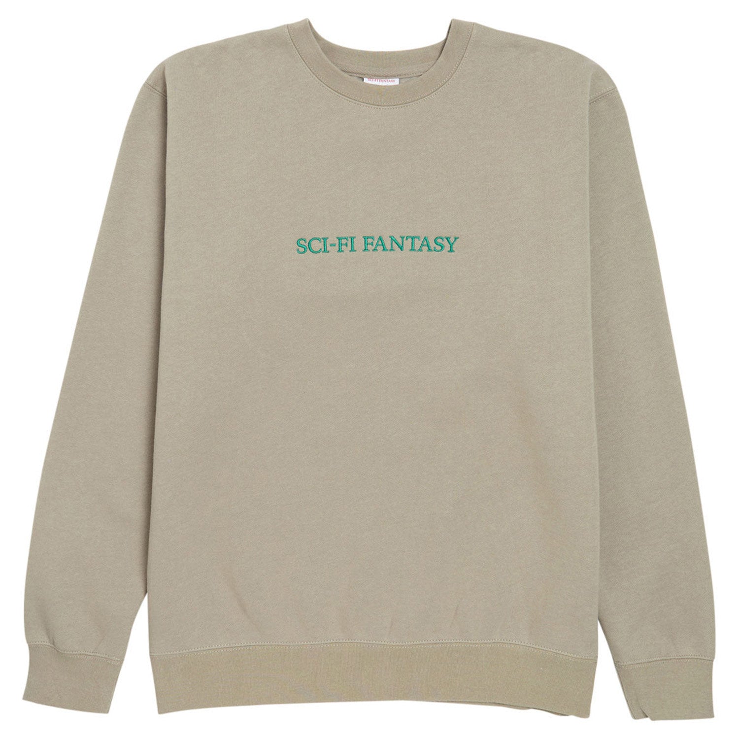 Sci-Fi Fantasy Logo Crewneck Sweatshirt Cement