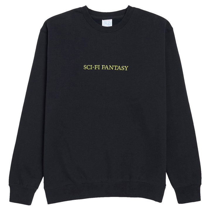 Sci-Fi Fantasy Logo Crewneck Sweatshirt Navy