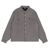 Sexhippies Insulated Snap Striped Work Shirt Grey/Black/White