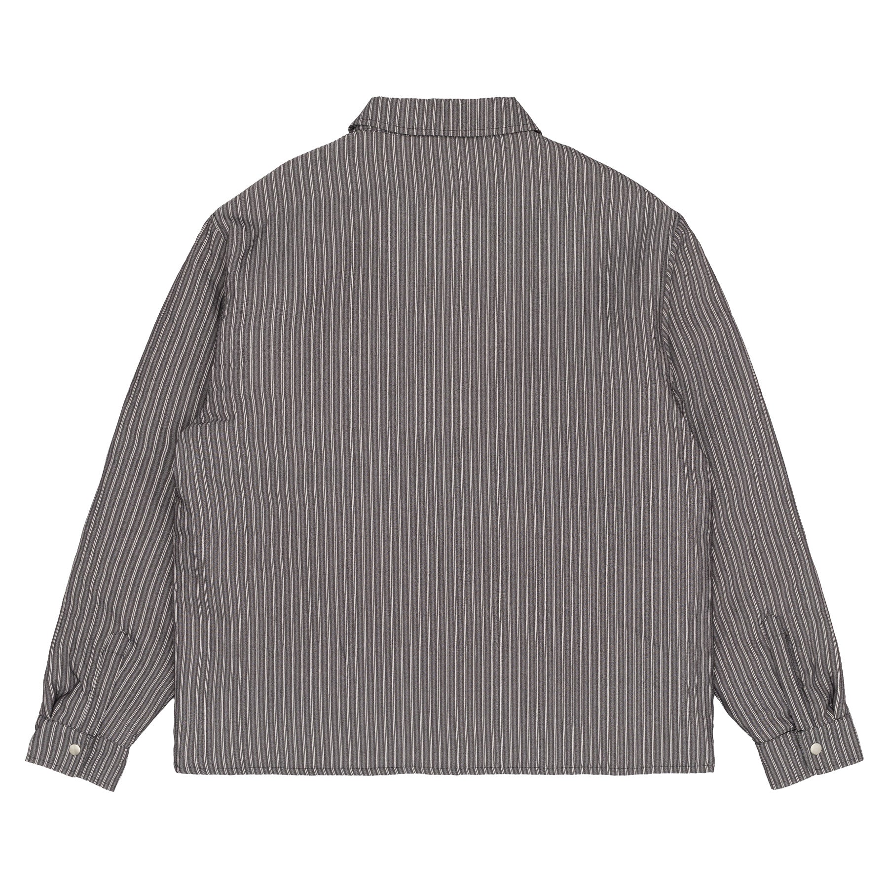 Sexhippies Insulated Snap Striped Work Shirt Grey/Black/White