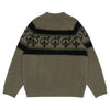 Sexhippies OG Striped Mohair Sweater Olive Drab/Black/Forest