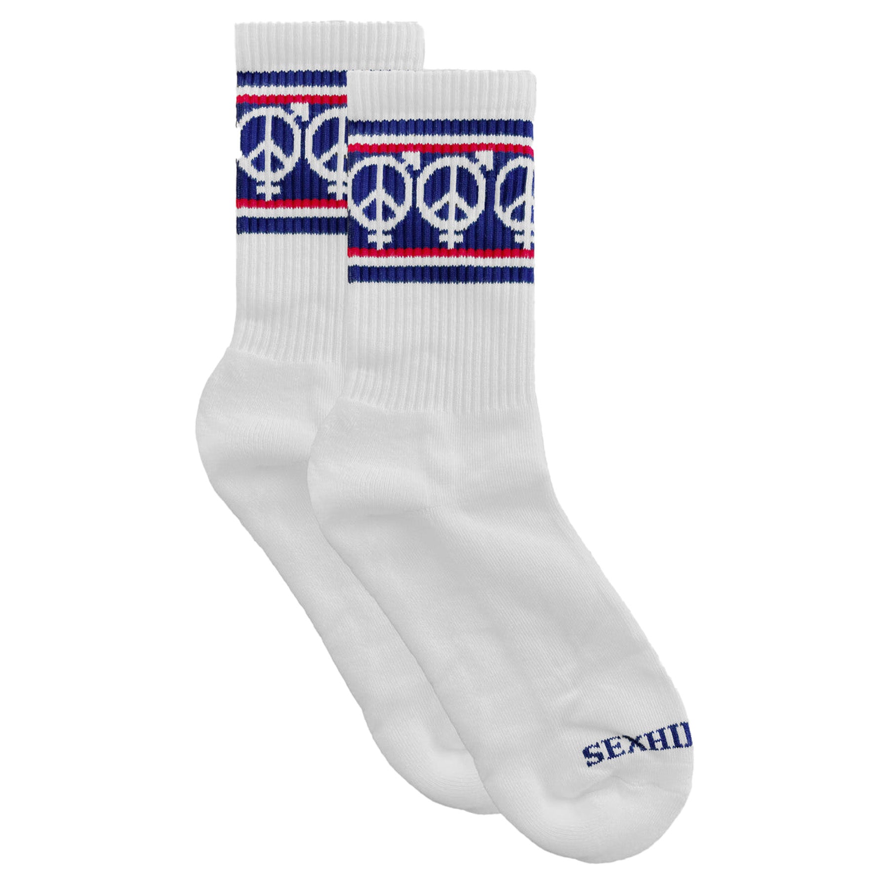 Sexhippies OG Striped Sock White/Red/Navy