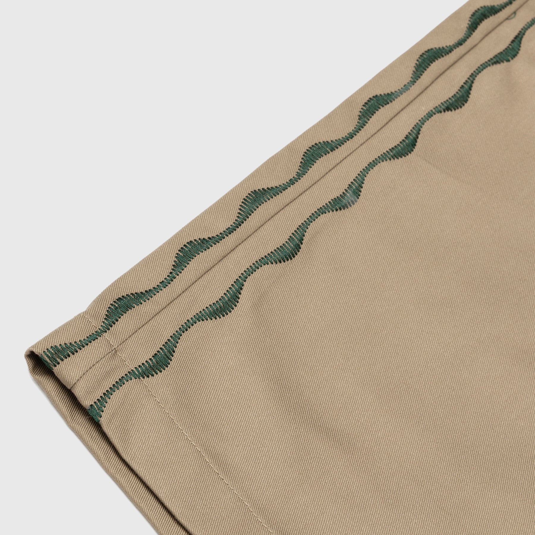 Sexhippies Welder&#39;s Stitch Loose Fit Work Shorts Tan/Forest