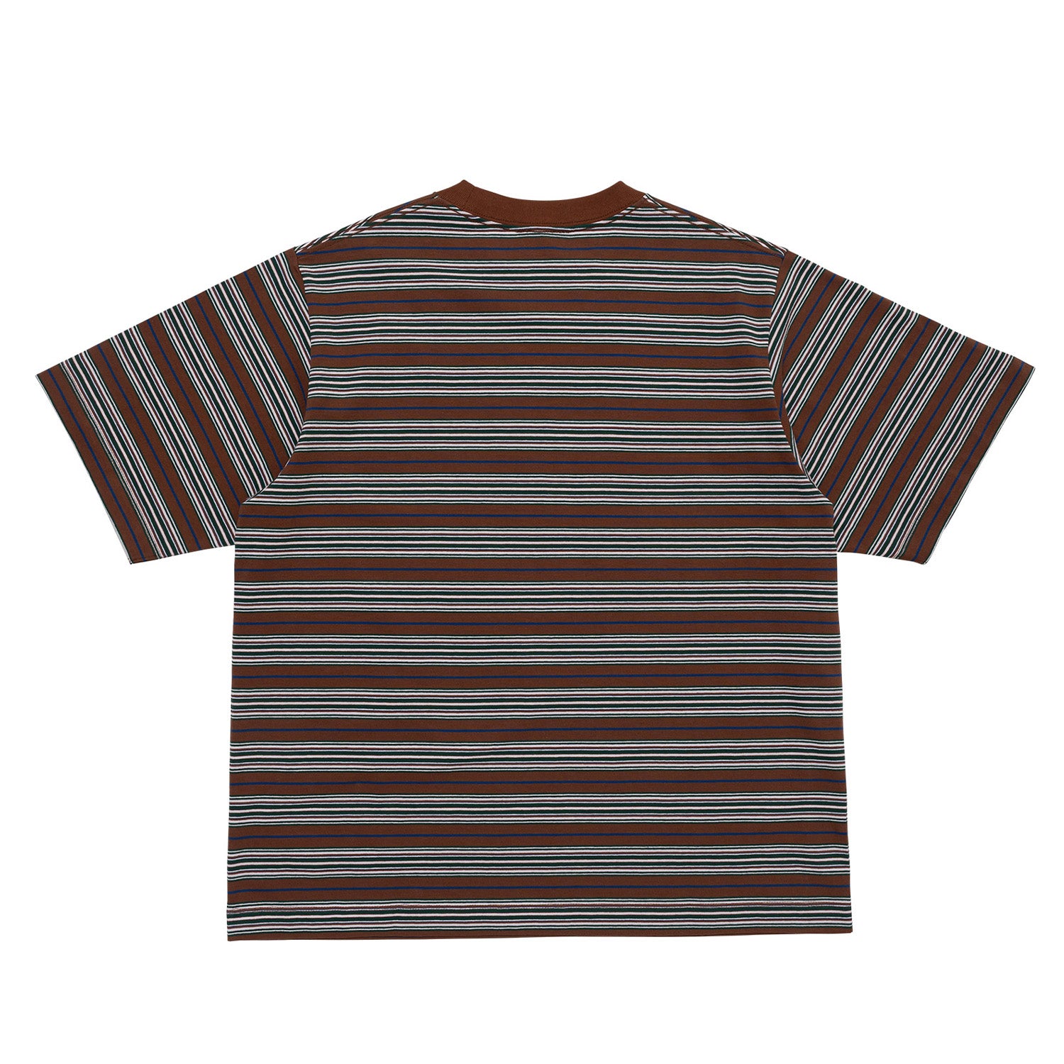 Sexhippies x LQQK Studio Multiborder S/S Tee Multi Brown