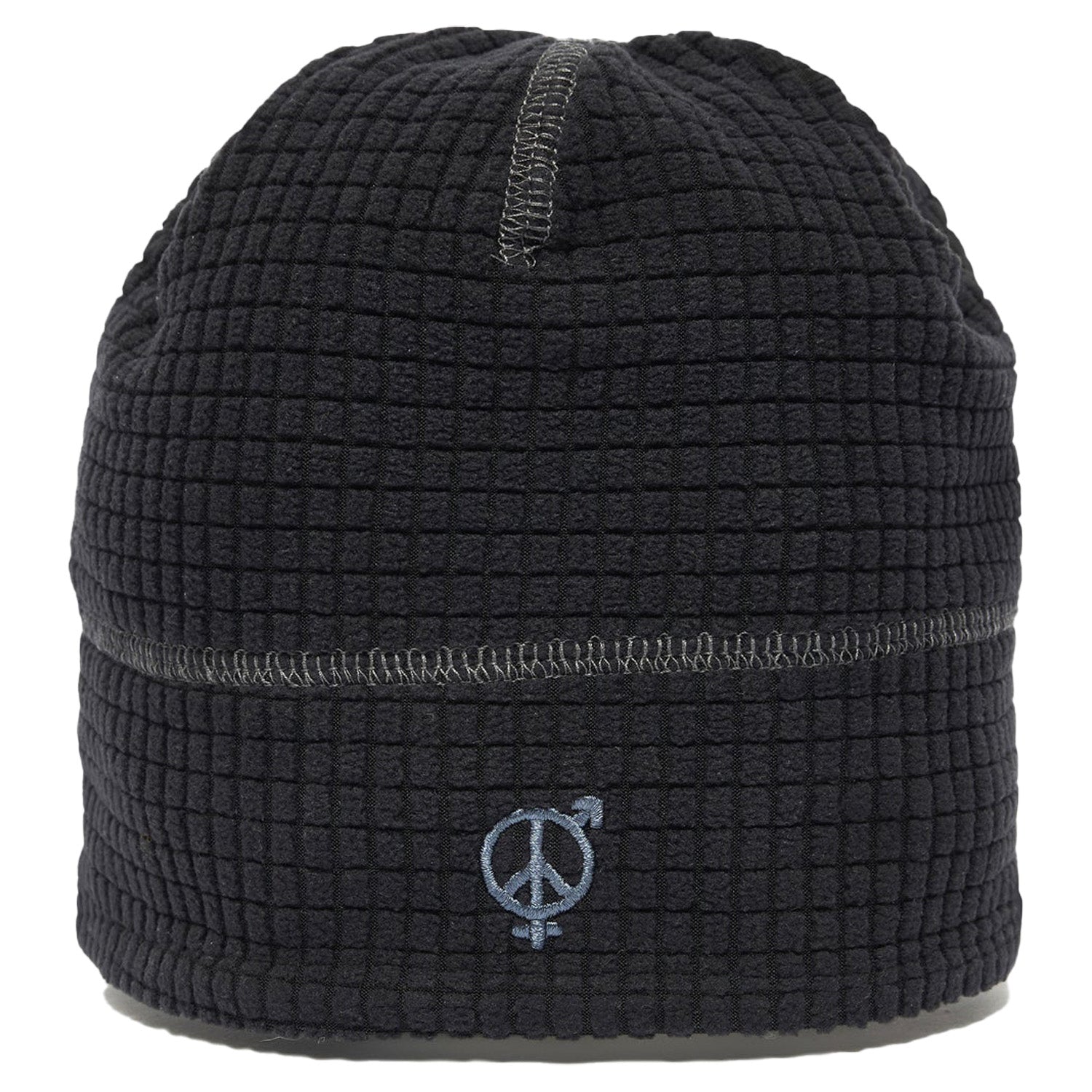 sex hippies ビーニー Sexhippies Grid Fleece Reversible Lightweight Beanie Black/Mid