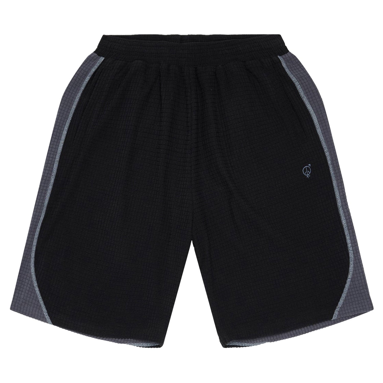 Sexhippies Grid Fleece Shorts Black/Silver