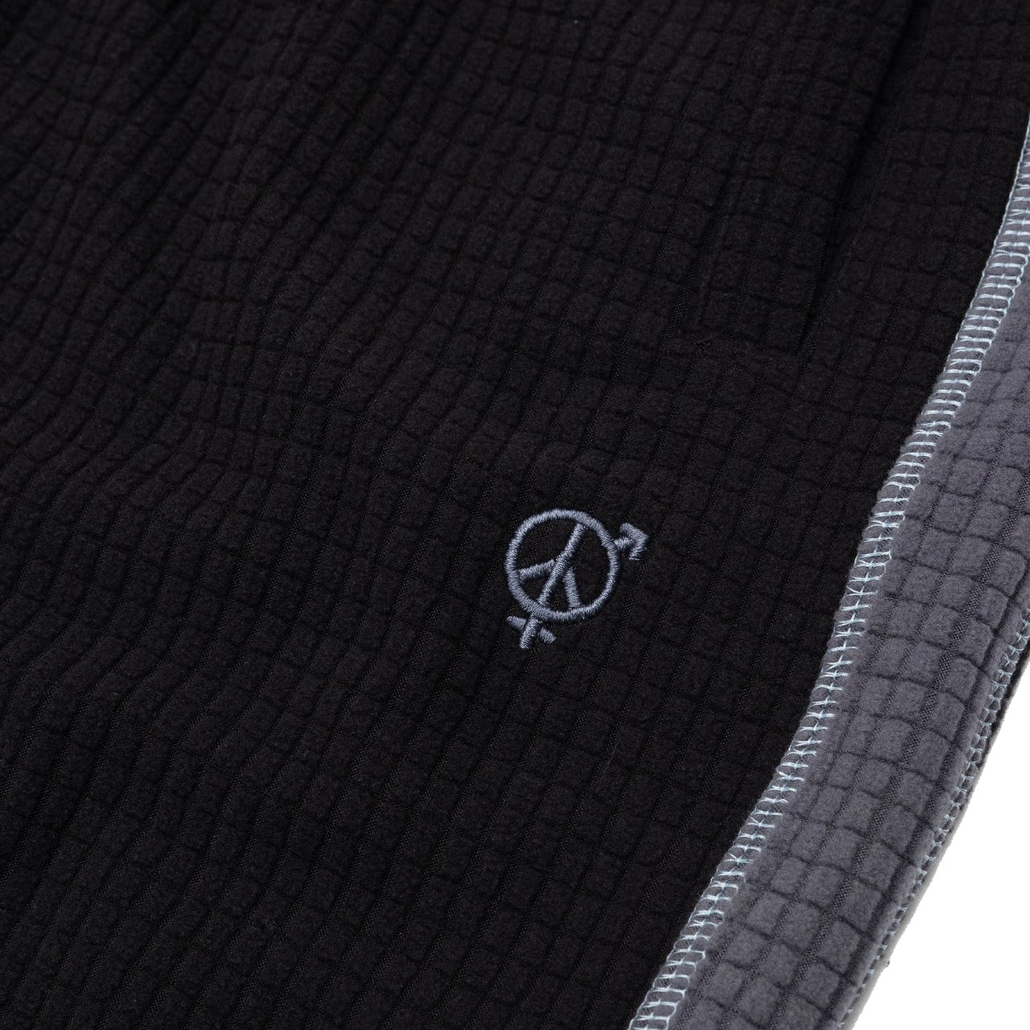 Sexhippies Grid Fleece Shorts Black/Silver