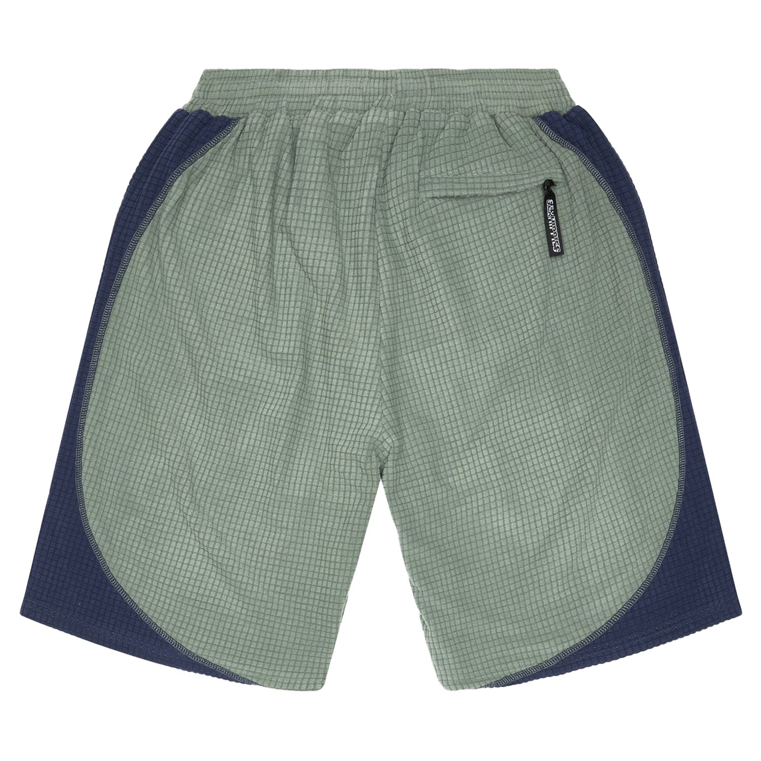 Sexhippies Grid Fleece Shorts Sage/Navy