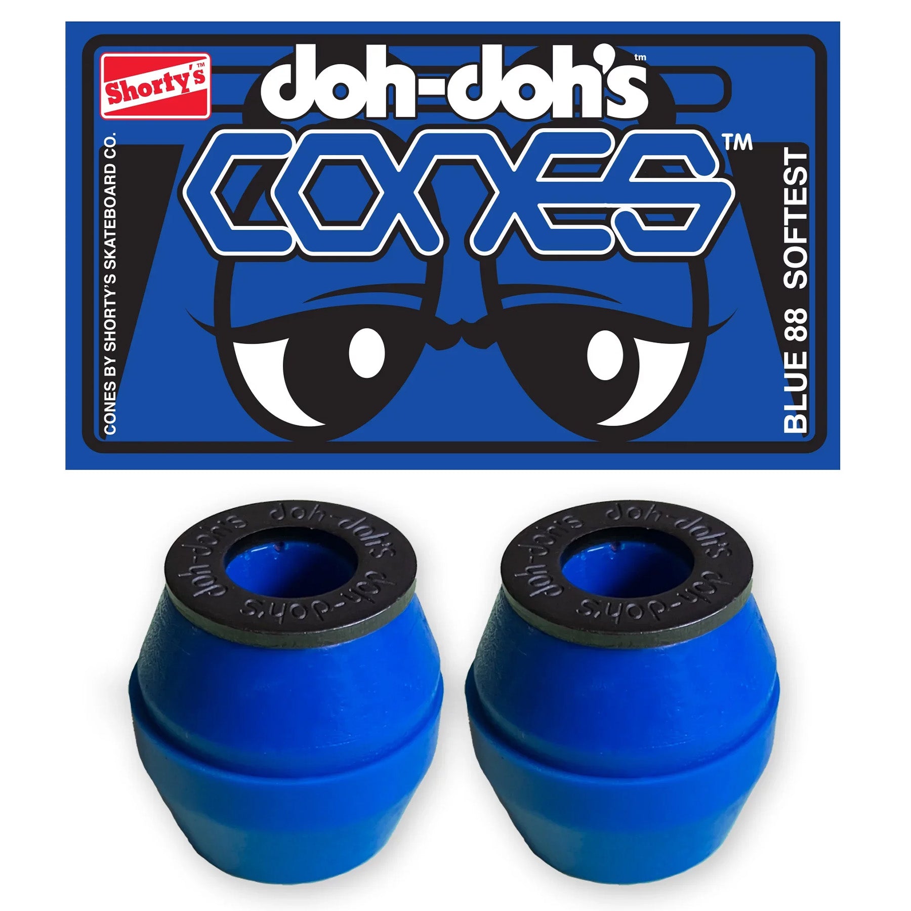 Shorty's Doh Dohs Bushings Cones Blue Softest 88a