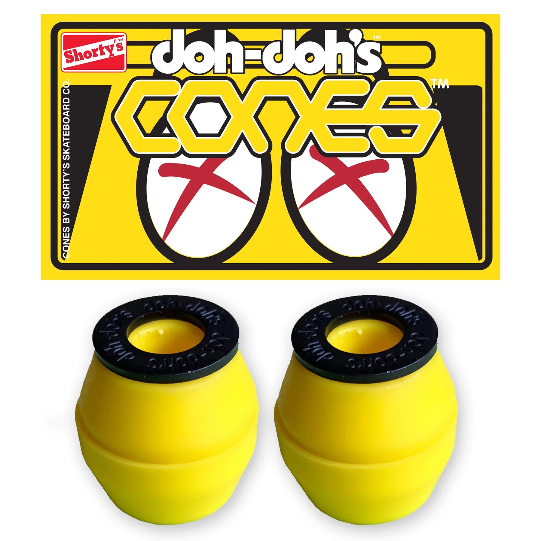 Shorty's Doh Dohs Bushings Cones Yellow Soft 92a