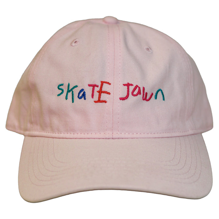 Skate Jawn Crayon Dad Hat Light Pink