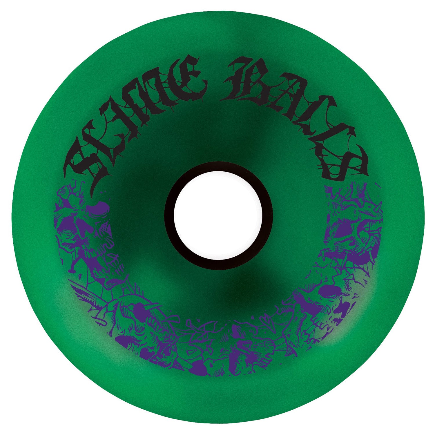 Slime Balls Mega Balls Cruiser Wheels Metallic Green 80mm 78a
