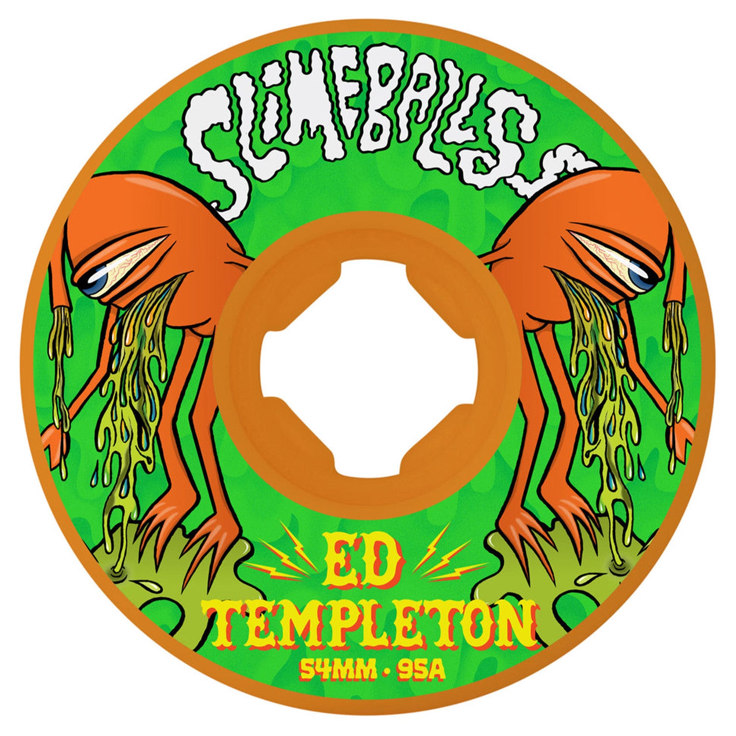 Slime Balls Wheels Ed Templeton Vomit Mini Orange Hardline 54mm 95a