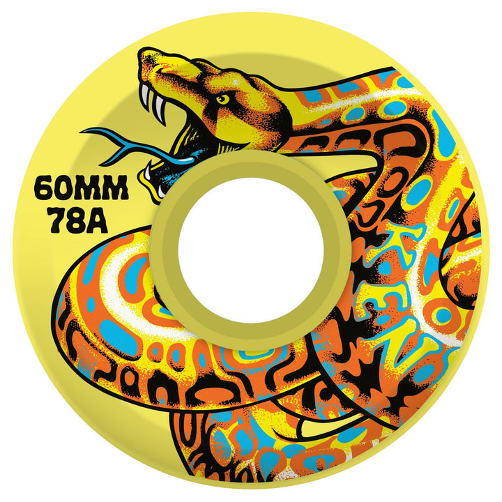 Slime Balls Wheels Kendall Snake Yellow OG Slime 60mm 78a