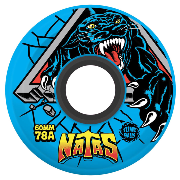 Slime Balls Wheels Natas Reissue OG Slime Blue 60mm 78a