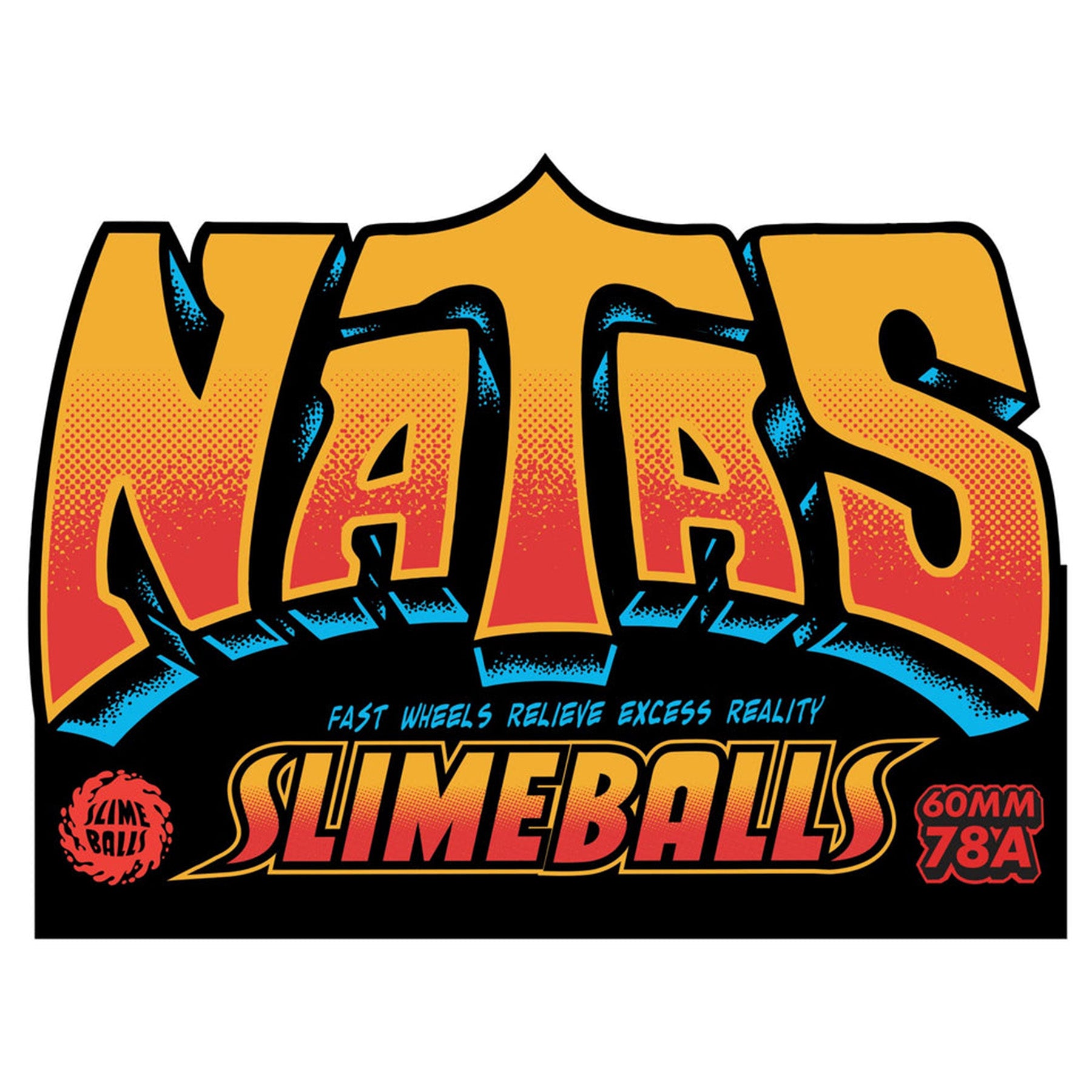 Slime Balls Wheels Natas Reissue OG Slime Blue 60mm 78a