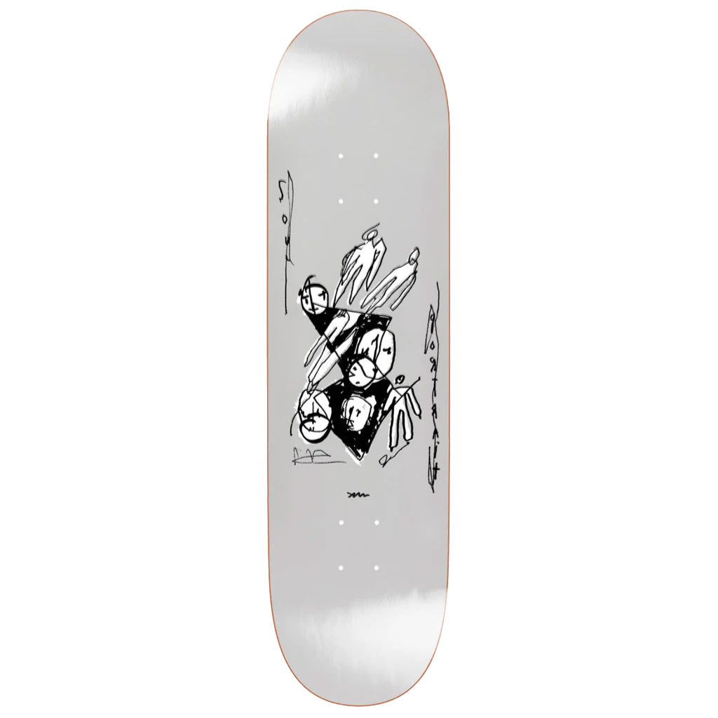 Polar Skate Co. Alv Soul Portrait Deck 8.25" Grey