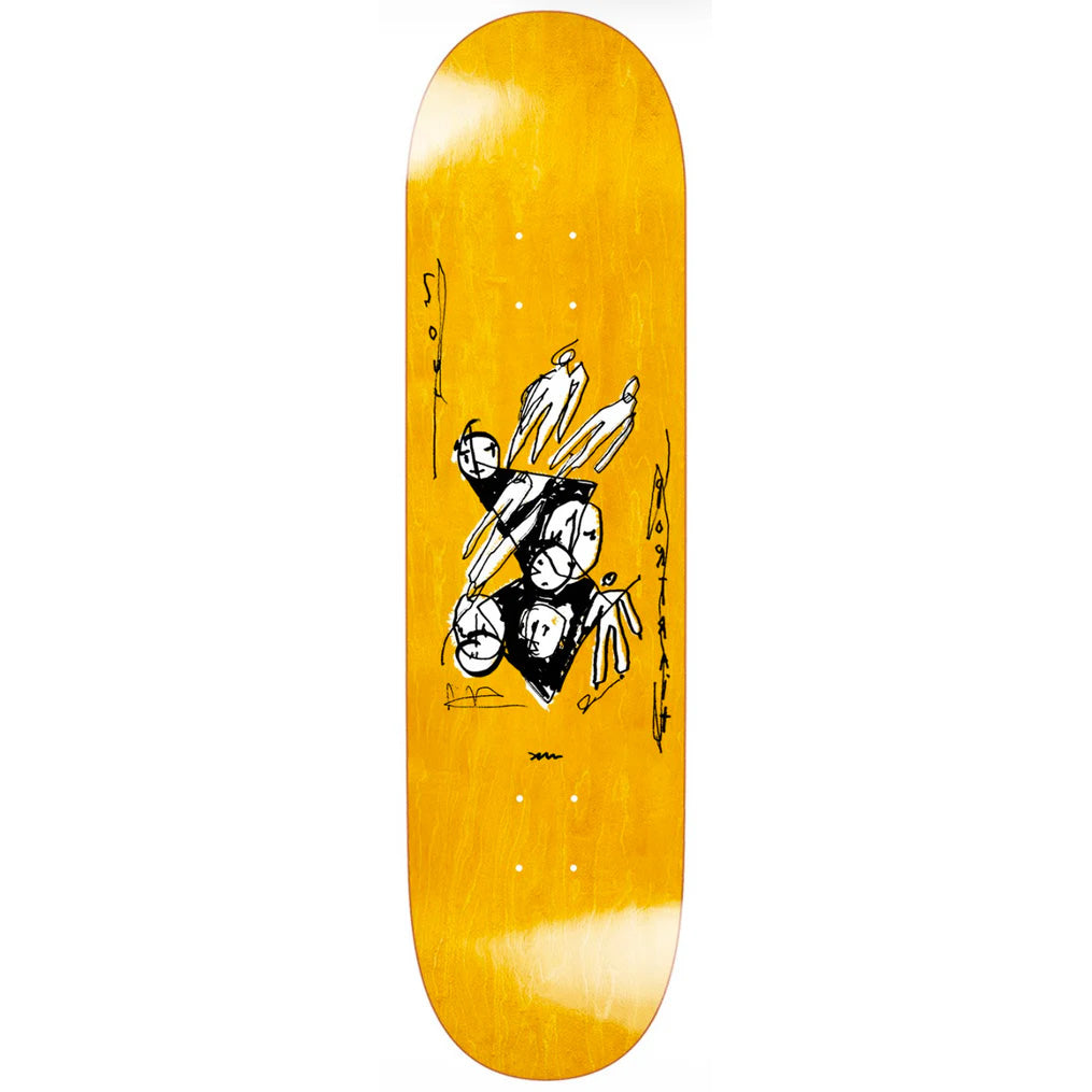 Polar Skate Co. Alv Soul Portrait Deck 8.0" Yellow